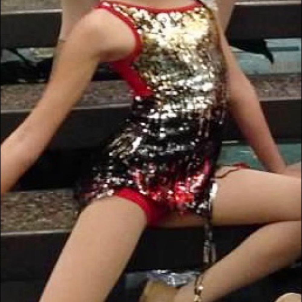Child Medium fringe dance costume